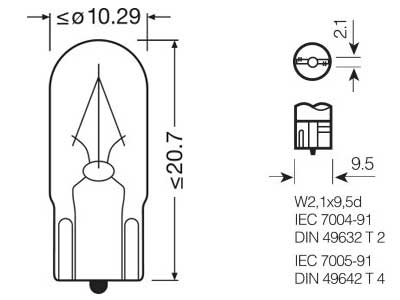 OSRAM ORIGINAL 24V W2W