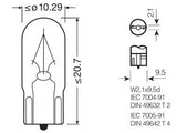OSRAM ORIGINAL 24V W2W