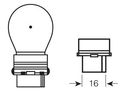 OSRAM ORIGINAL 12V P27W