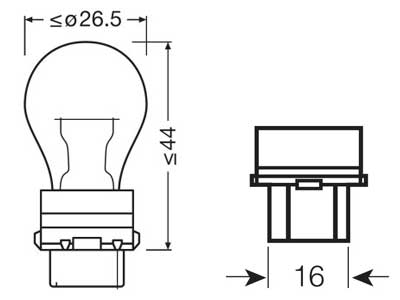 OSRAM ORIGINAL 12V PY27/7W