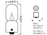 OSRAM ORIGINAL 12V 2W BA9S