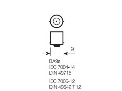 OSRAM ORIGINAL 24V T4W BAS9S