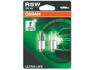 OSRAM ULTRA LIFE 12V R5W DOUBLE BLISTER