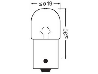 OSRAM ORIGINAL 12V R10W BA15S