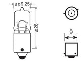 OSRAM ULTRA LIFE 12V H6W BAX9S DOUBLE BLISTER