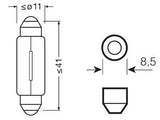 OSRAM ORIGINAL 12V 5W SV8,5-8 41MM