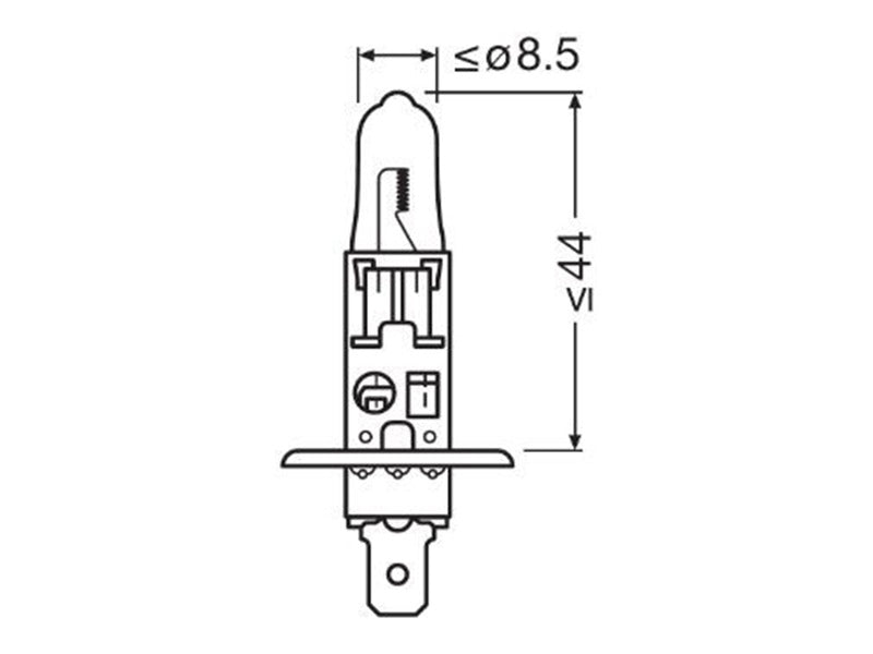 OSRAM ORIGINAL 12V H1 SINGLE