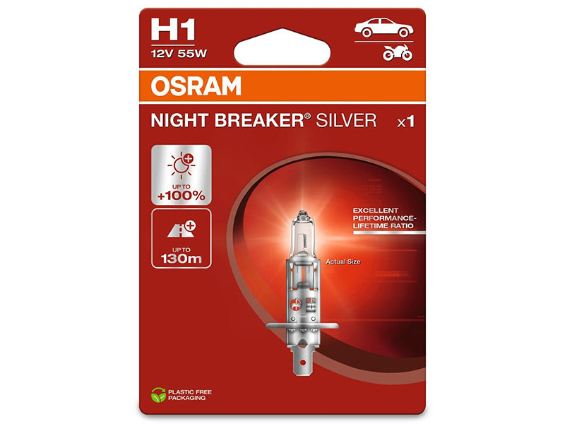 OSRAM NIGHT BREAKER 12V H1 SILVER