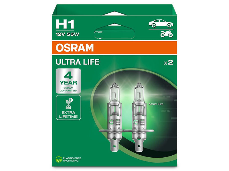 OSRAM ULTRA LIFE 12V H1 POLTTIMOPARI