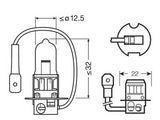 OSRAM ORIGINAL 12V H3