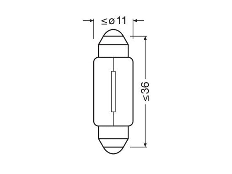 OSRAM ORIGINAL 12V C5W DOUBLE