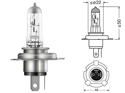 OSRAM ORIGINAL 12V H19