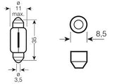 OSRAM ORIGINAL 12V C5W