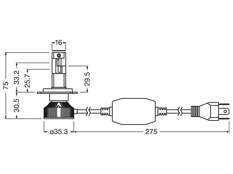 OSRAM LEDRIVING® HL INTENSE H4 P43T