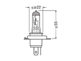 OSRAM ULTRA LIFE 12V H4 SINGLE