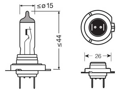 OSRAM ORIGINAL 12V H7