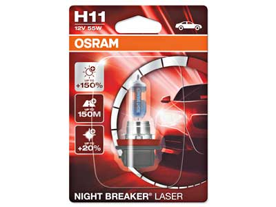 =10-64211NL-1BL  OSRAM NIGHT BREAKER LASER H11 SINGLE