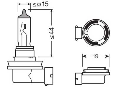 OSRAM ORIGINAL 12V H11