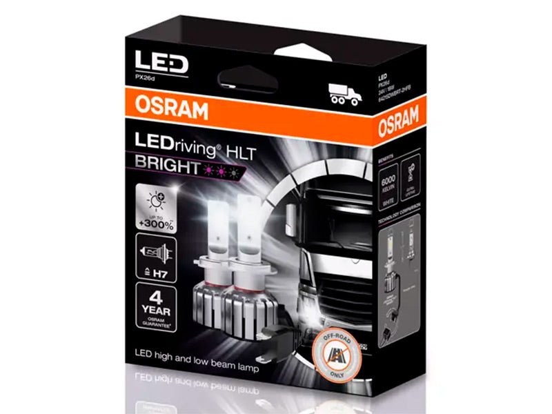 OSRAM LEDRIVING HLT BRIGHT H7 24V POLTTIMOPARI