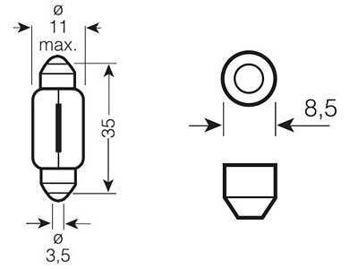 OSRAM ORIGINAL 24V C5W