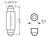 OSRAM ORIGINAL 24V 5W SV8,5-8