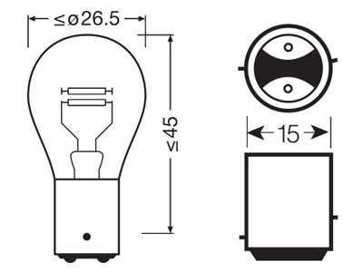 OSRAM ORIGINAL 12V P21/4W