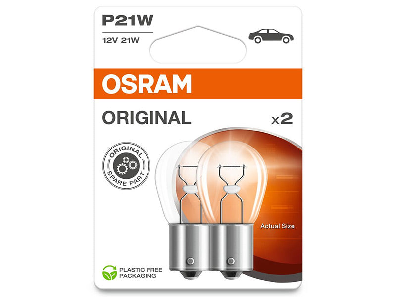 OSRAM ORIGINAL 12V P21W DOUBLE