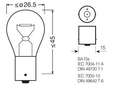 OSRAM ORIGINAL 24V P21W