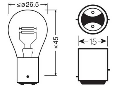 OSRAM ORIGINAL 24V P21/5W