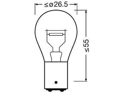 OSRAM DIADEM 12V PR21/5W SINGLE BLISTER#
