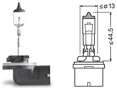 OSRAM ORIGINAL 12V H27W/2 PGJ13