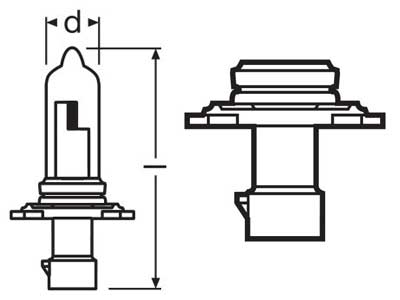 OSRAM ORIGINAL 12V HB3A
