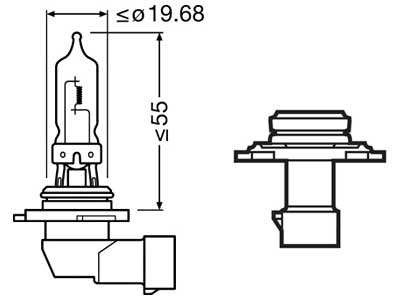 OSRAM ORIGINAL 12V HB3