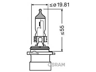 OSRAM ORIGINAL 12V HB4A 9006XS BOX