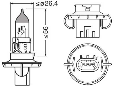 OSRAM ORIGINAL 12V H13