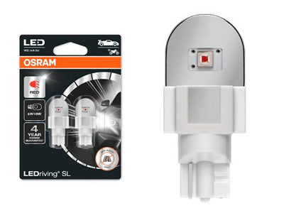 OSRAM LEDRIVING SL 12V W16W RED