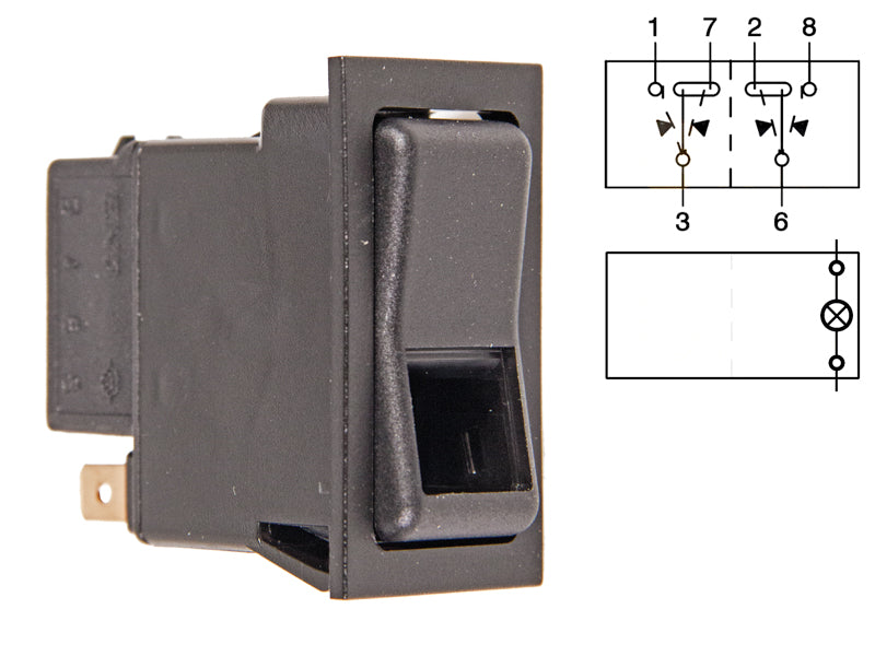 KEINUK. 6-NAP. I>0<II  A-KYTK. 24V POLTTIMOLLA