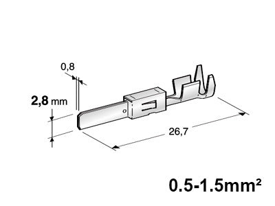 LIITIN MCP 2,8,  0,5-1.0MM2 UROS