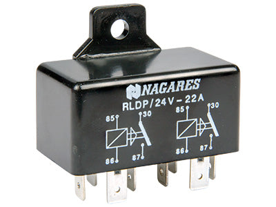 KAKSOISRELE 24V 2X22A