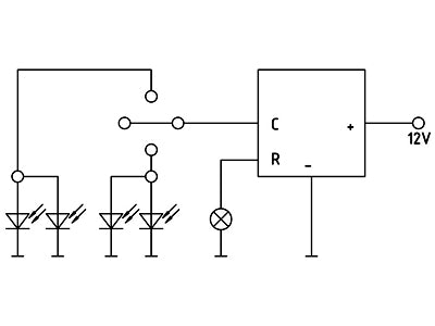 VILKKURELE LED 12V 0-30W 4-NAP