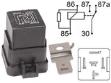 RELE 24V 10/20A VASTUKSELLA,HAMEELLA