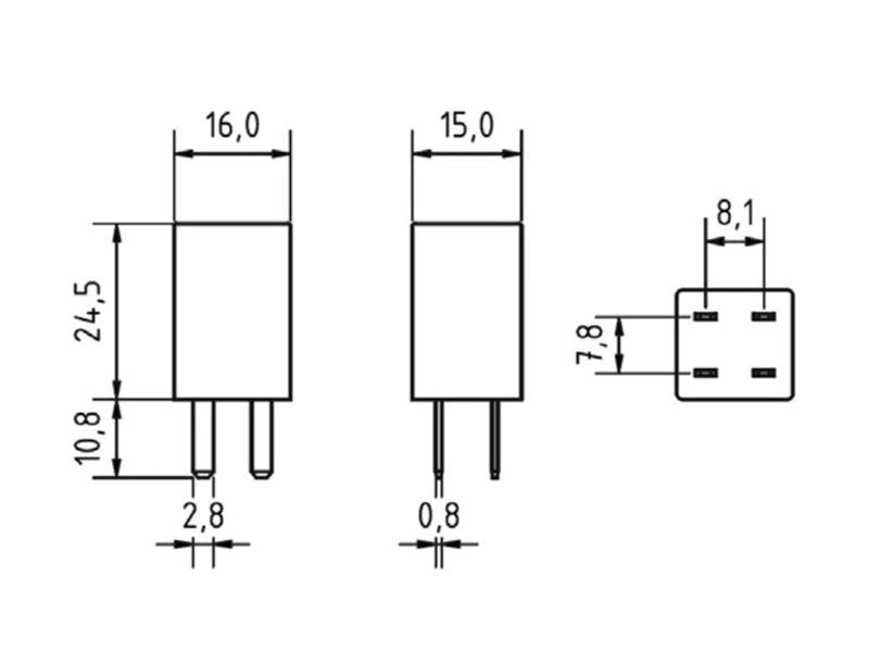 MIKRORELE 4-N 12V 25A