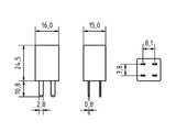 MIKRORELE 4-N 12V 25A