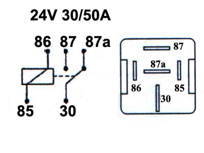 TEHORELE 24V 40/50A 5-N.