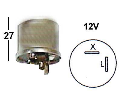 VILKKURELE 12V 2-NAP. 552