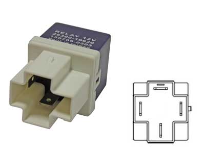 RELE 12V 4-NAP. TOYOTA