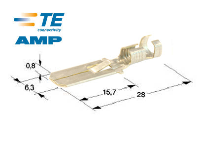 LIITIN 6,3 U. AMP 4-6MM2 ESIPURISTETTU