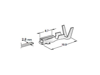 LIITIN 2,8MM F280 METRIPAC NAARAS