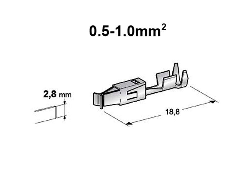 LIITIN 2,8 N JP-TIMER  0,5-1MM2
