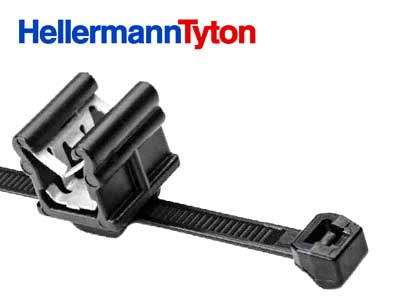 HELLERMAN NIPPUSIDE REUNAKIINNITYKSELLÄ 100KPL 150X4,6 MUSTA